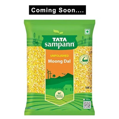 Tata Sampann Unpolished Moong Dal(Without Chilka) 500gm